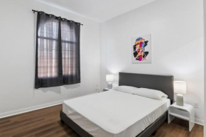 4 bedrooms and 2 bathrooms to share with queen bed